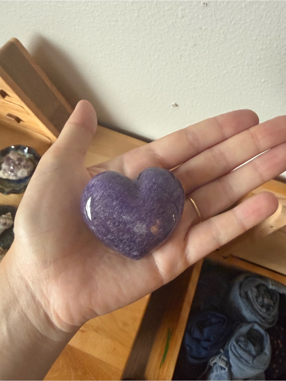 Purple Heart Gemstone Crystal